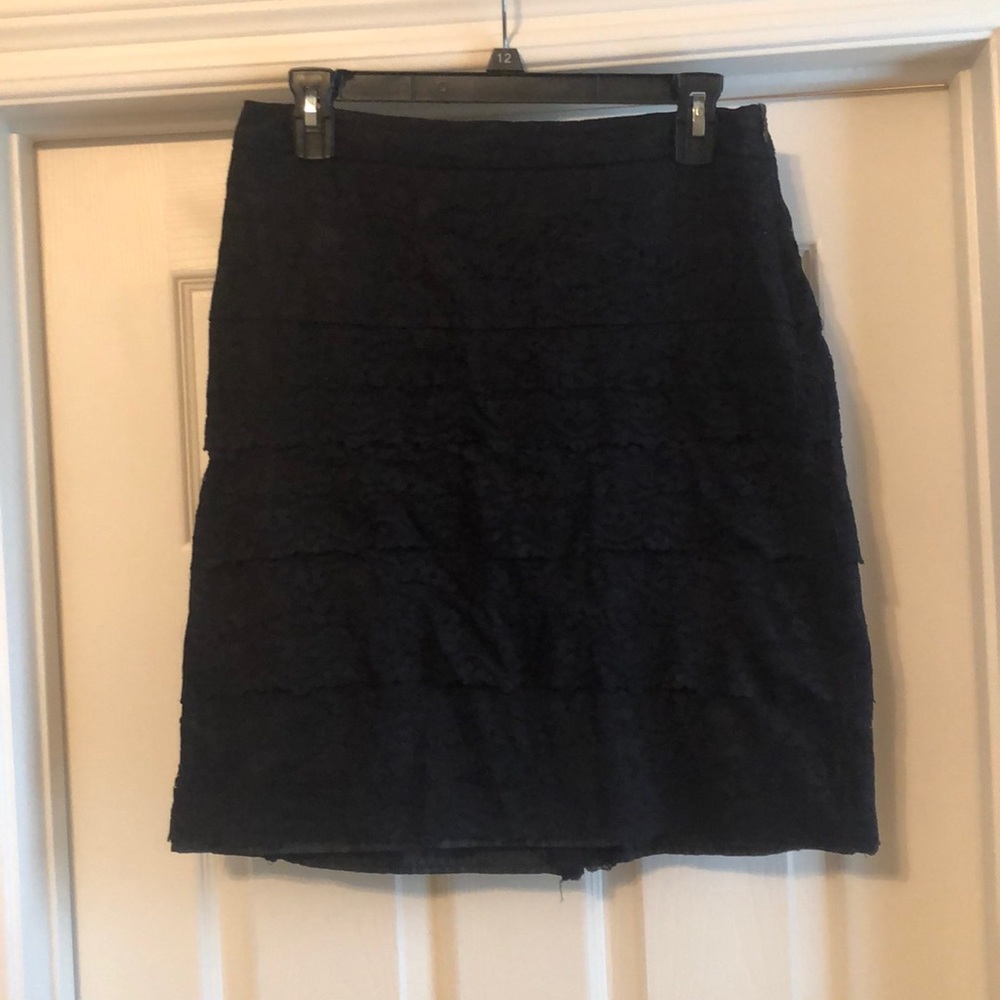 black lace skirt